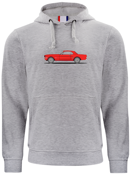 Sudadera Gris Ford Mustang