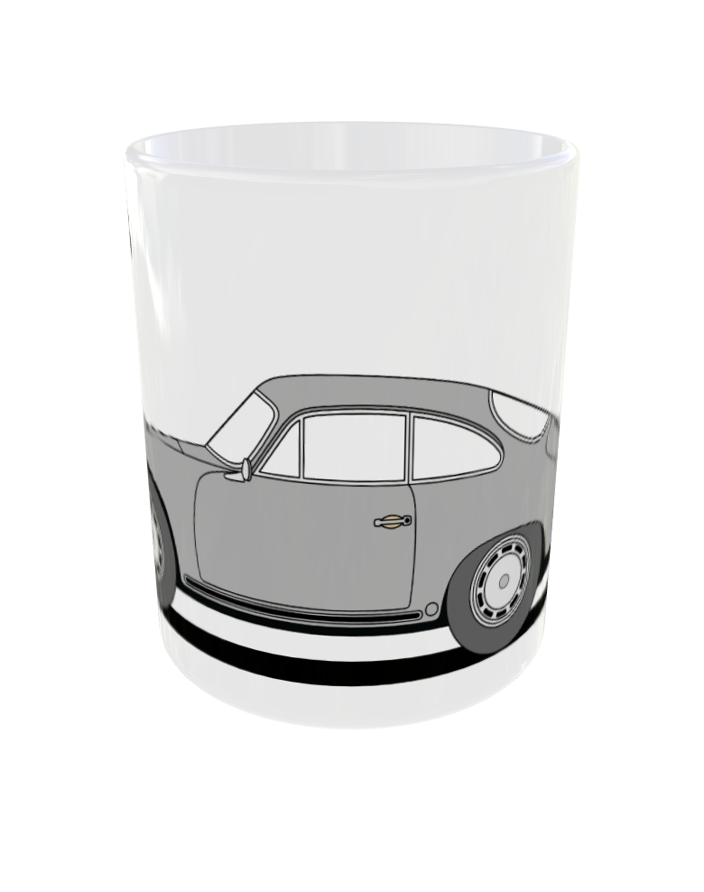 PORSCHE 356 GRAY MUG