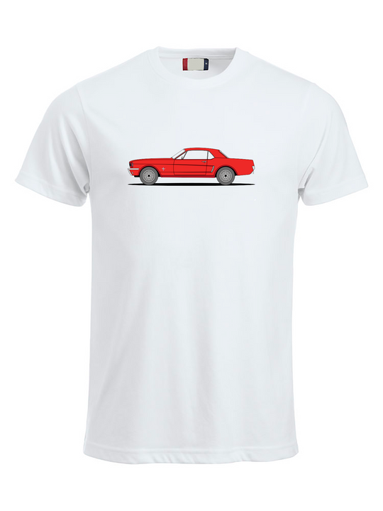Camiseta Ford Mustang blanca