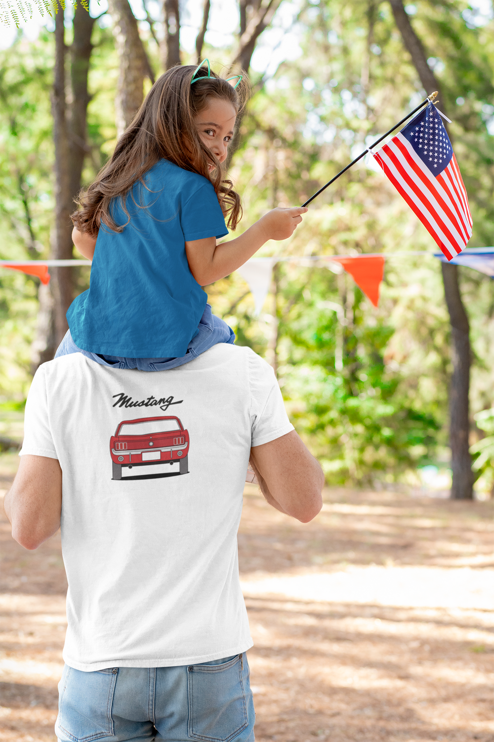 Camiseta Ford Mustang parte trasera