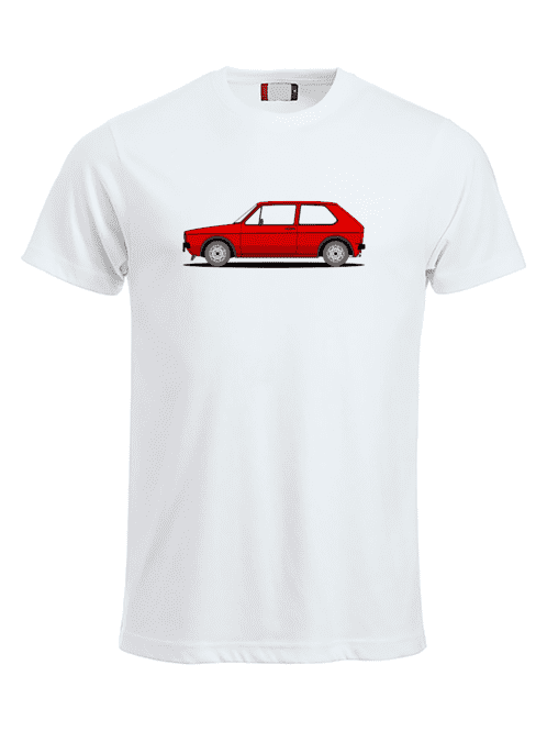 Camiseta blanca Volkswagen Golf GTI MKI