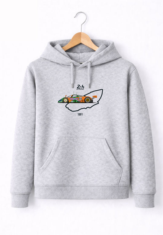 Sudadera Lemans Gris Clara Mazda 787B