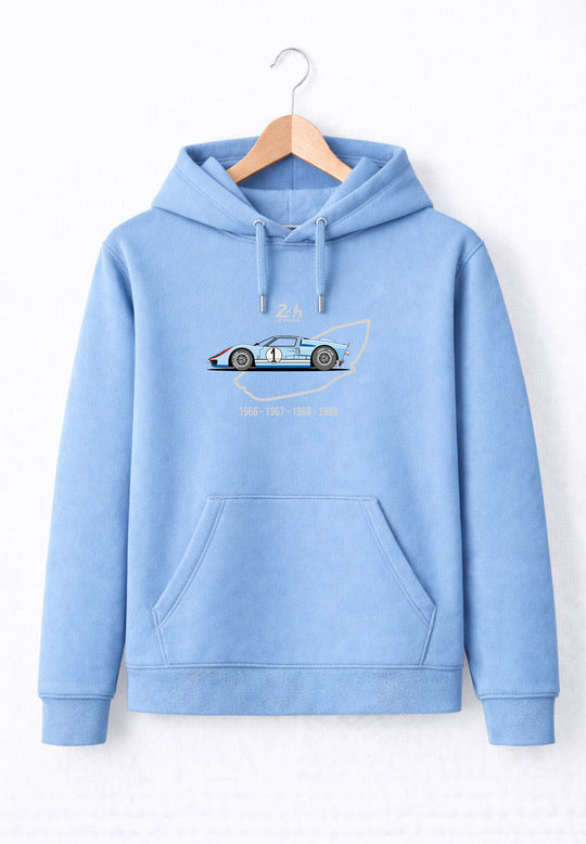 Sudadera Lemans Azul Claro Ford GT 40