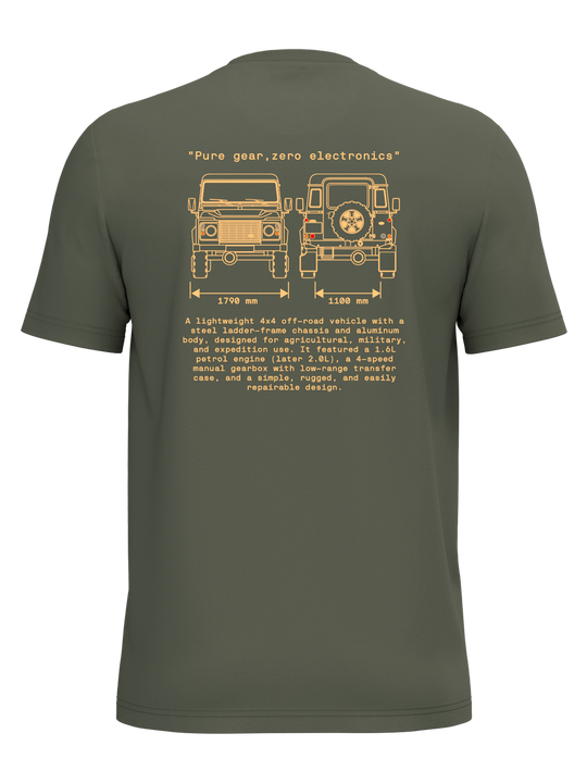 CAMISETA ECO Land Rover 90-110 INCHES