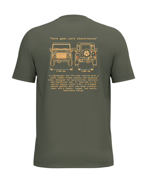 CAMISETA ECO Land Rover 90-110 INCHES