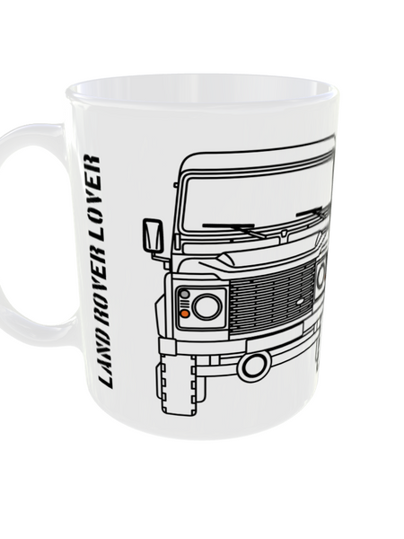 TAZA CERÁMICA PREMIUM Land Rover Frontal/Trasera