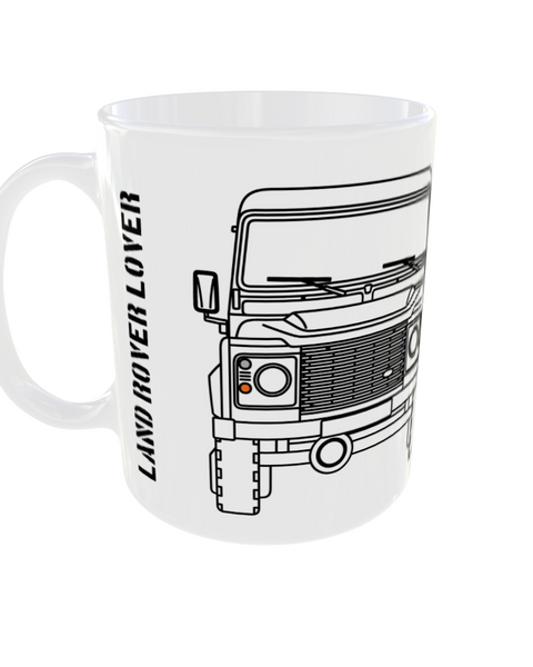 PREMIUM Keramiktasse Land Rover Vorder-/Rückseite