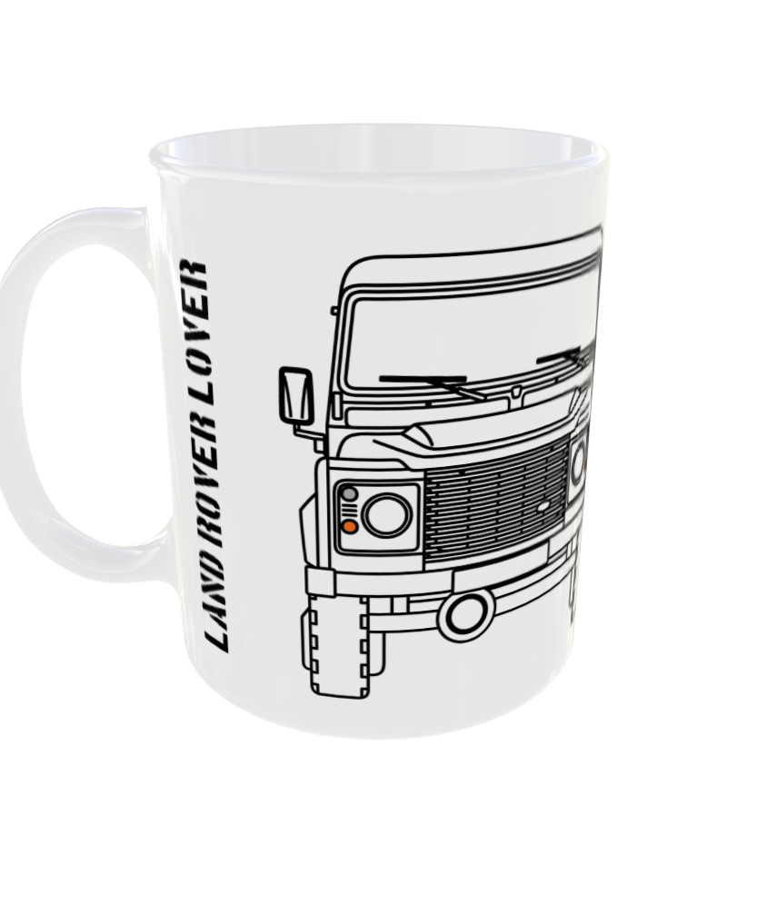 TAZA CERÁMICA PREMIUM Land Rover Frontal/Trasera