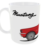 Taza Ford Mustang blanca