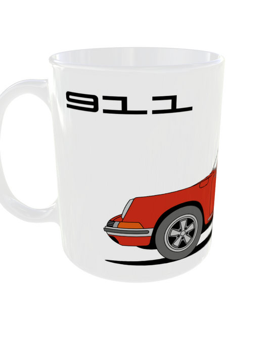 PORSCHE 911 RED MUG