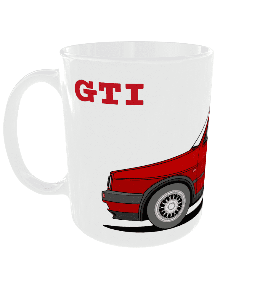 TAZA VOLKSWAGEN GOLF GTI MKII LOGO GTI