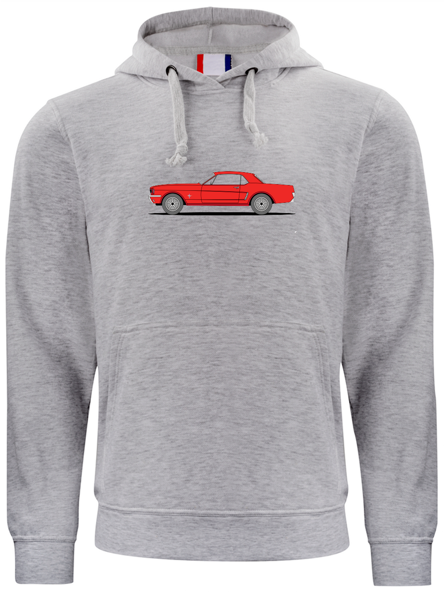 Sudadera Gris Ford Mustang