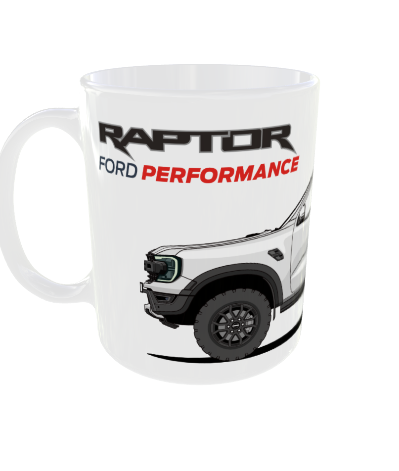TAZA FORD RAPTOR BLANCO ÁRTICO