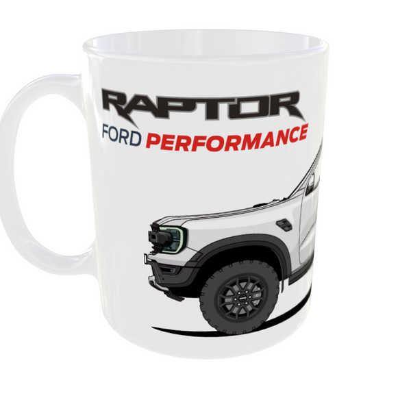 TAZA FORD RAPTOR BLANCO ÁRTICO