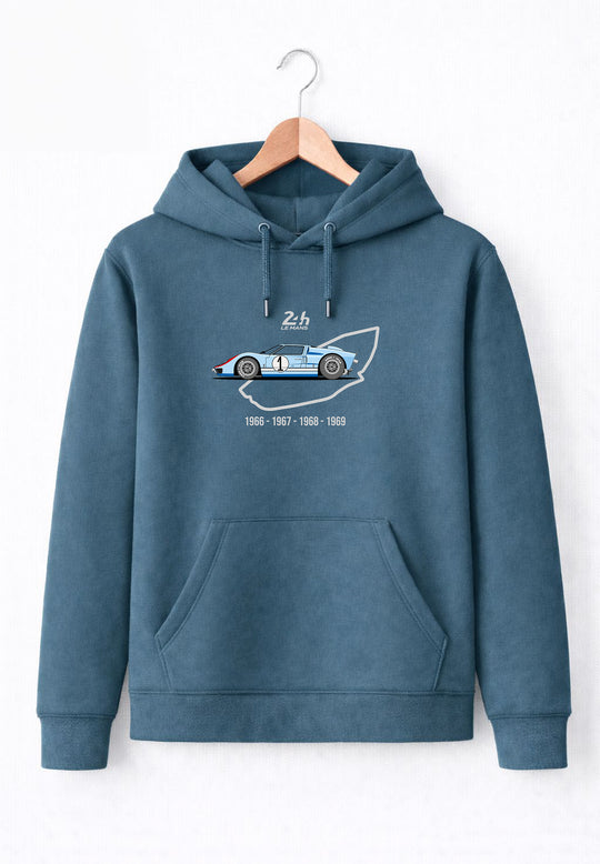 Sudadera Lemans Azul Oscuro Ford GT 40