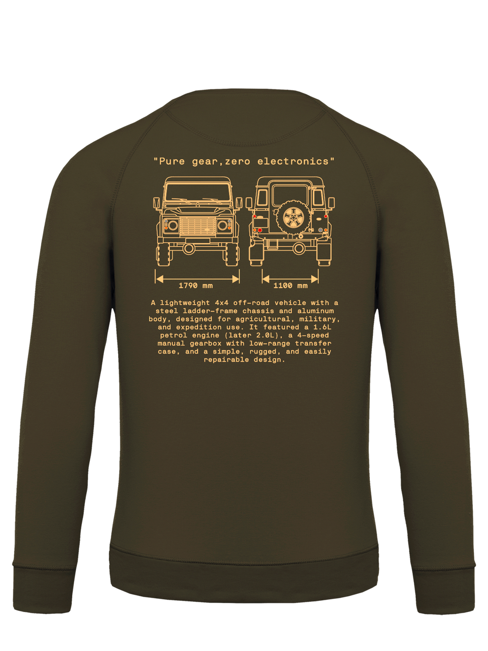 SUDADERA CLÁSICA Land Rover 90-110 INCHES