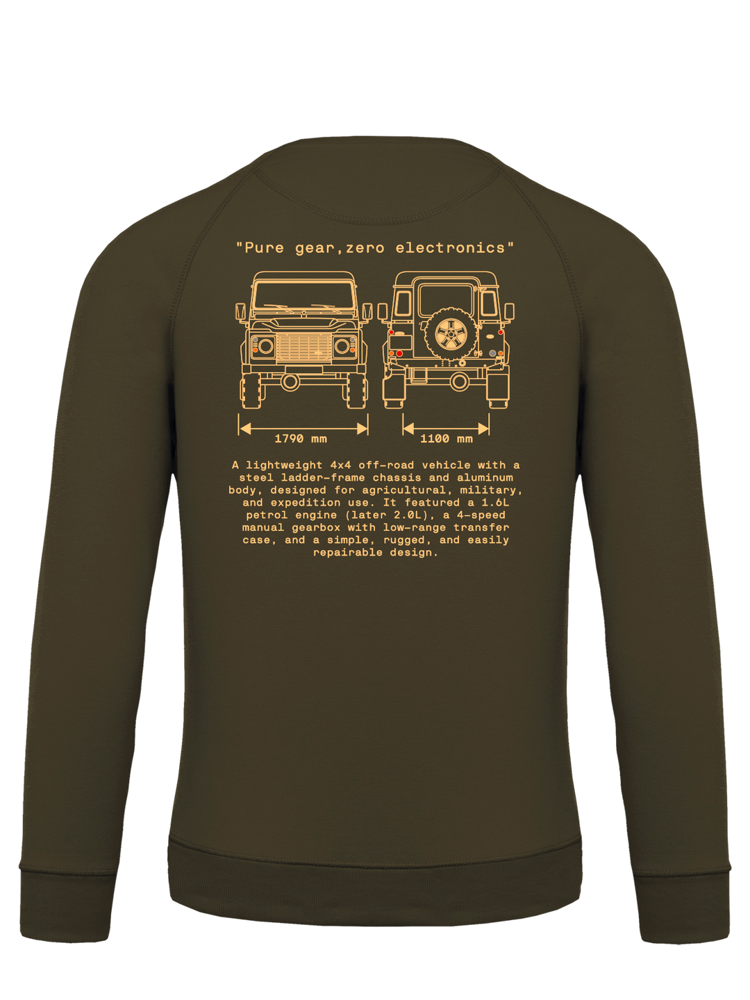 SUDADERA CLÁSICA Land Rover 90-110 INCHES