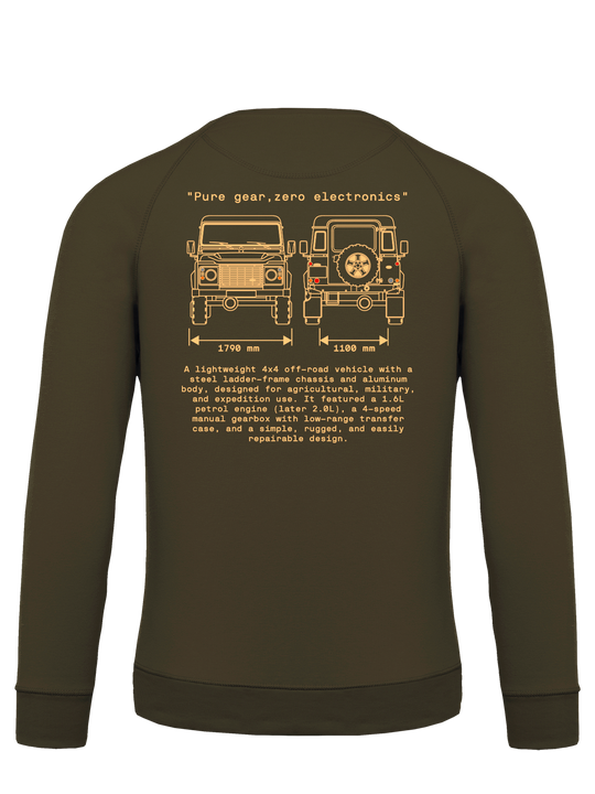 SUDADERA CLÁSICA Land Rover 90-110 INCHES