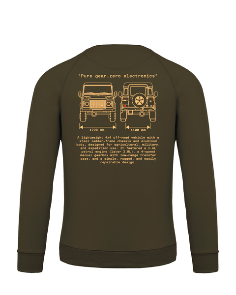 SUDADERA CLÁSICA Land Rover 90-110 INCHES