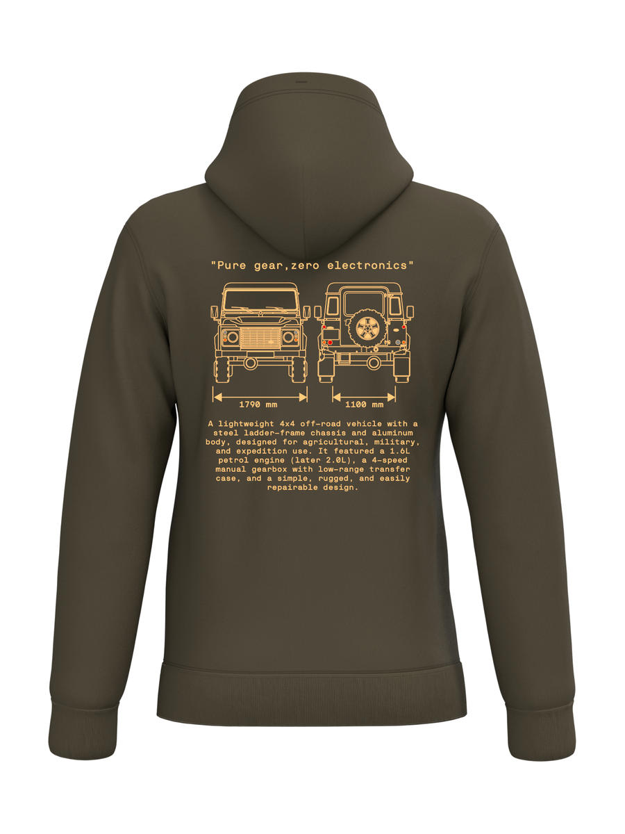 SUDADERA CAPUCHA Land Rover 90-110 INCHES