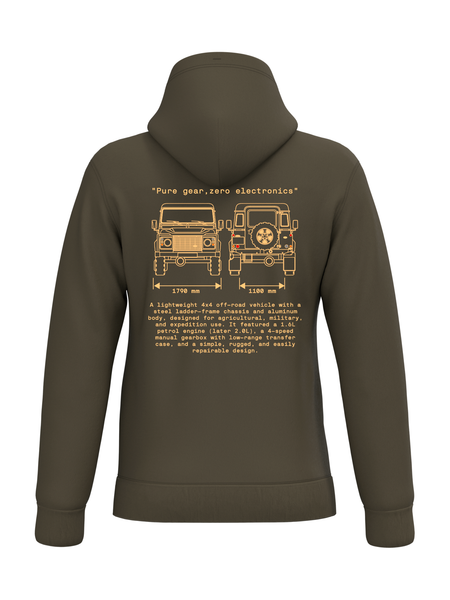SUDADERA CAPUCHA Land Rover 90-110 INCHES