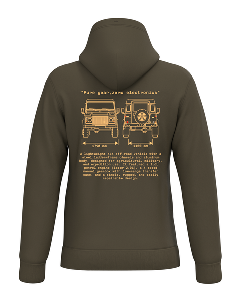 SUDADERA CAPUCHA Land Rover 90-110 INCHES