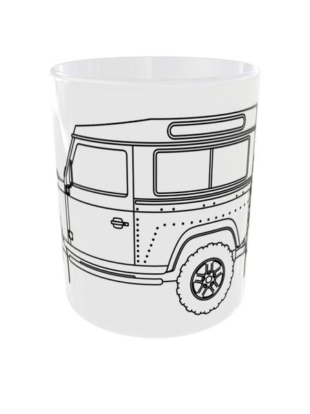 TAZA CERÁMICA PREMIUM Land Rover 90 INCHES