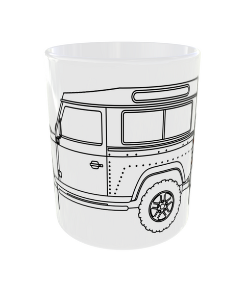 PREMIUM KERAMIKTASSE Land Rover 90 INCHES