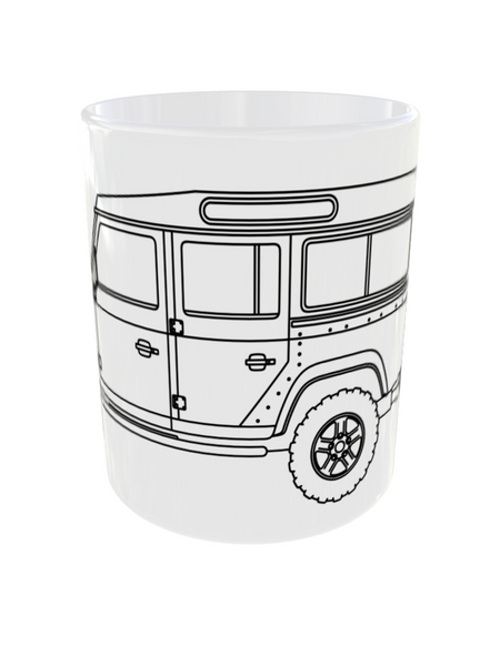 TAZA CERÁMICA PREMIUM Land Rover 110 INCHES