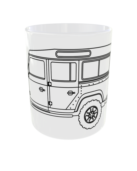 PREMIUM KERAMIKTASSE Land Rover 110 ZOLL