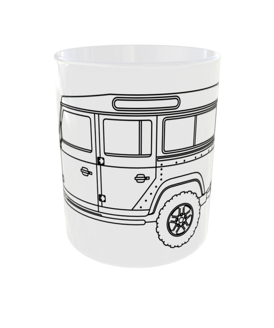 TAZA CERÁMICA PREMIUM Land Rover 110 INCHES
