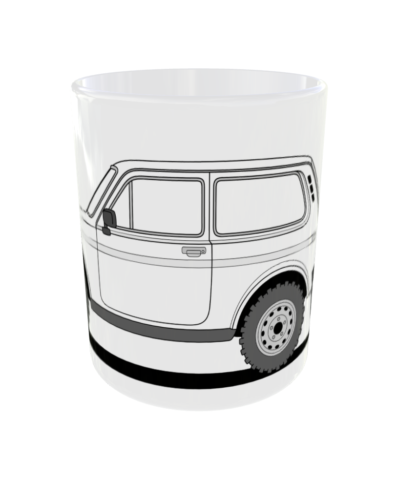 LAND ROVER 109 PICK UP MUG