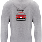 Sudadera Ford Mustang Gris parte trasera