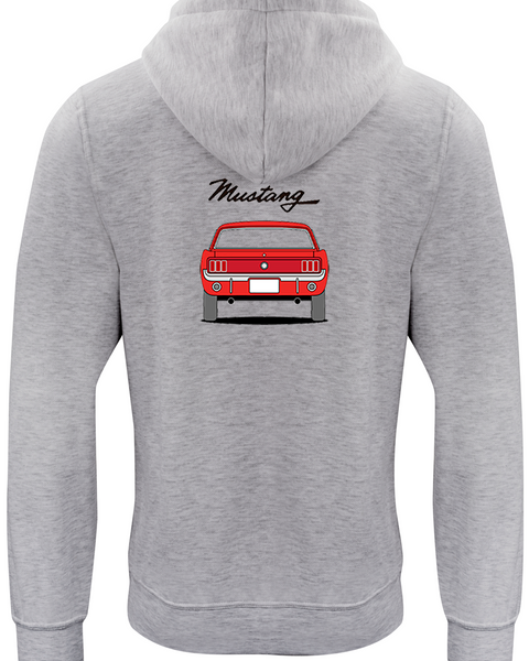 Sudadera Ford Mustang Gris parte trasera