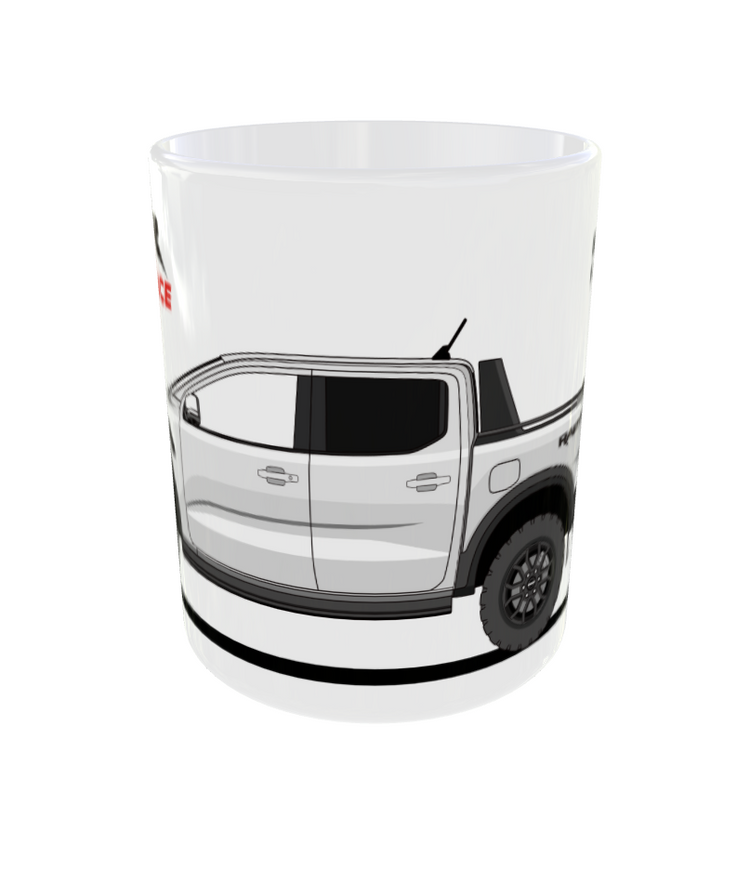 TAZA FORD RAPTOR BLANCO ÁRTICO