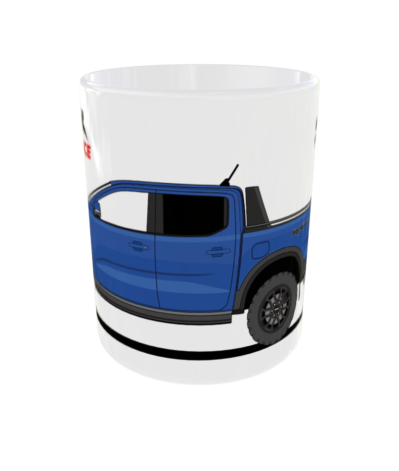 TAZA FORD RAPTOR AZUL LIGHTNING