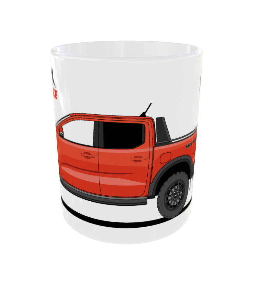 TAZA FORD RAPTOR NARANJA CODE