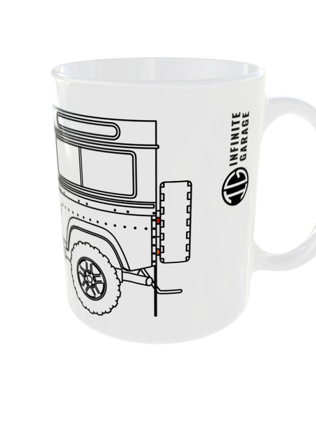 TAZA CERÁMICA PREMIUM Land Rover 90 INCHES