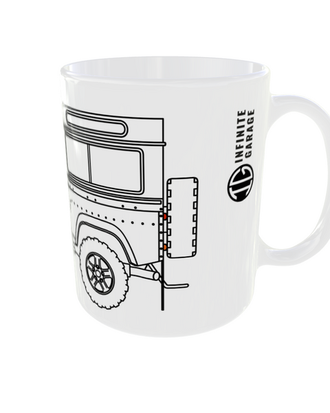 PREMIUM KERAMIKTASSE Land Rover 90 INCHES