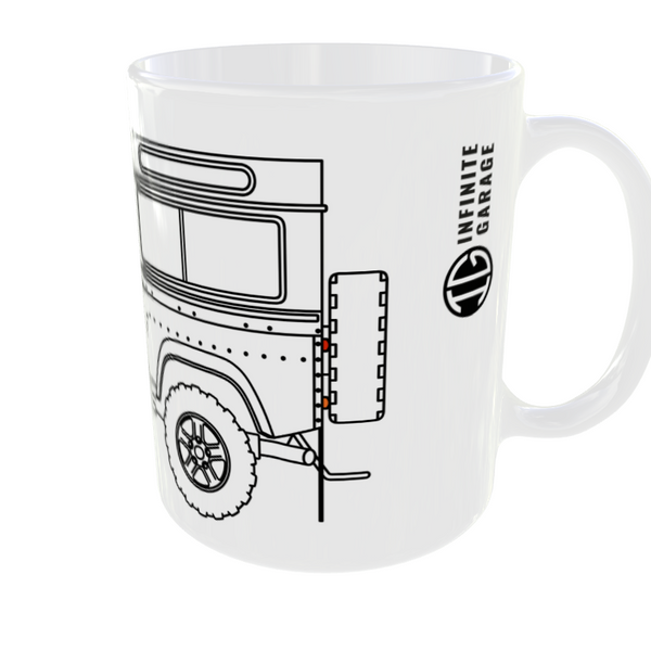 TAZA CERÁMICA PREMIUM Land Rover 90 INCHES