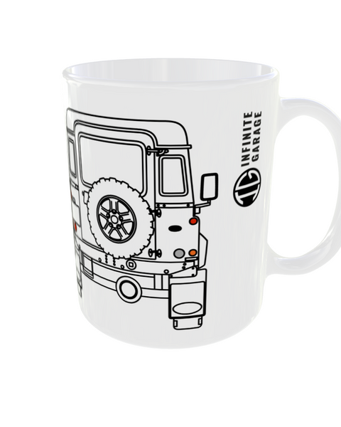 PREMIUM Keramiktasse Land Rover Vorder-/Rückseite