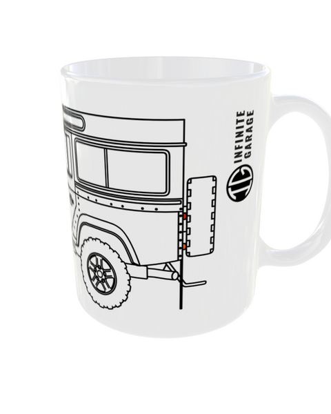 PREMIUM KERAMIKTASSE Land Rover 110 ZOLL