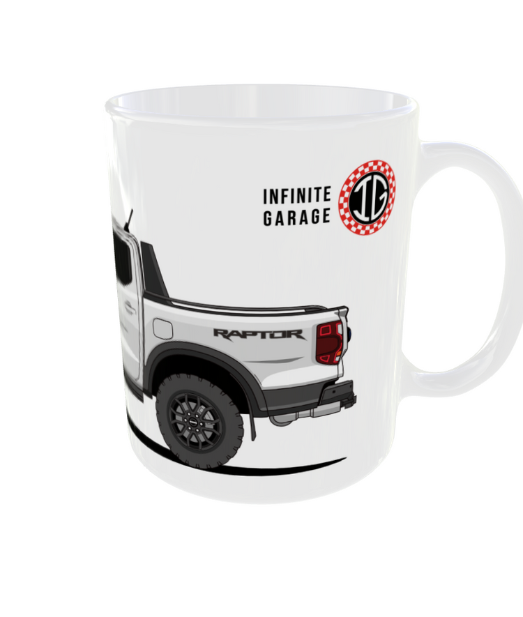 TAZA FORD RAPTOR BLANCO ÁRTICO
