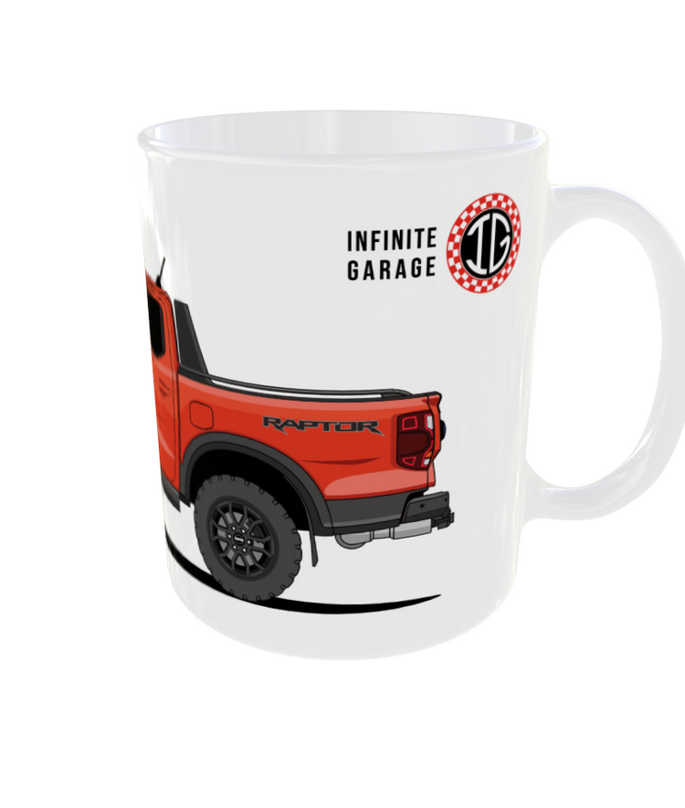 TAZA FORD RAPTOR NARANJA CODE