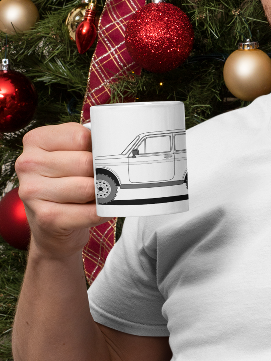 LAND ROVER 109 PICK UP MUG