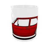 Taza blanca del Volkswagen Golf GTI MKI