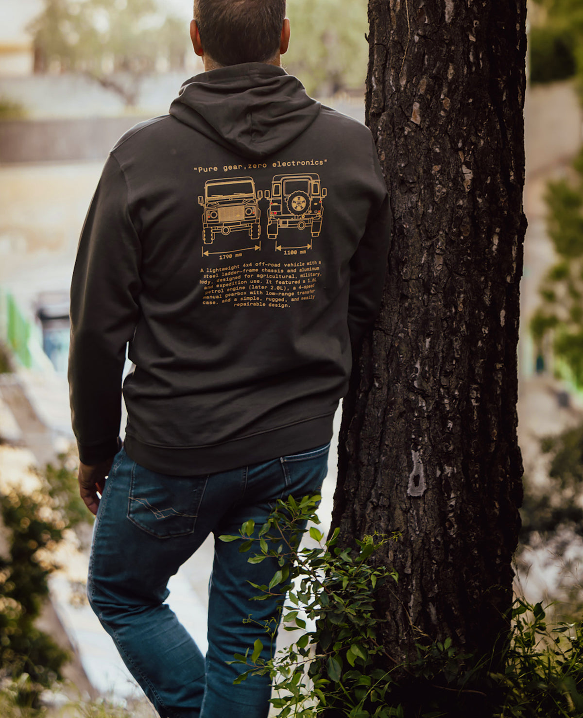KAPUZEN-SWEATSHIRT Land Rover 90-110 INCHES