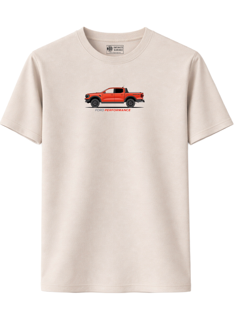 CAMISETA FORD RAPTOR NARANJA CODE