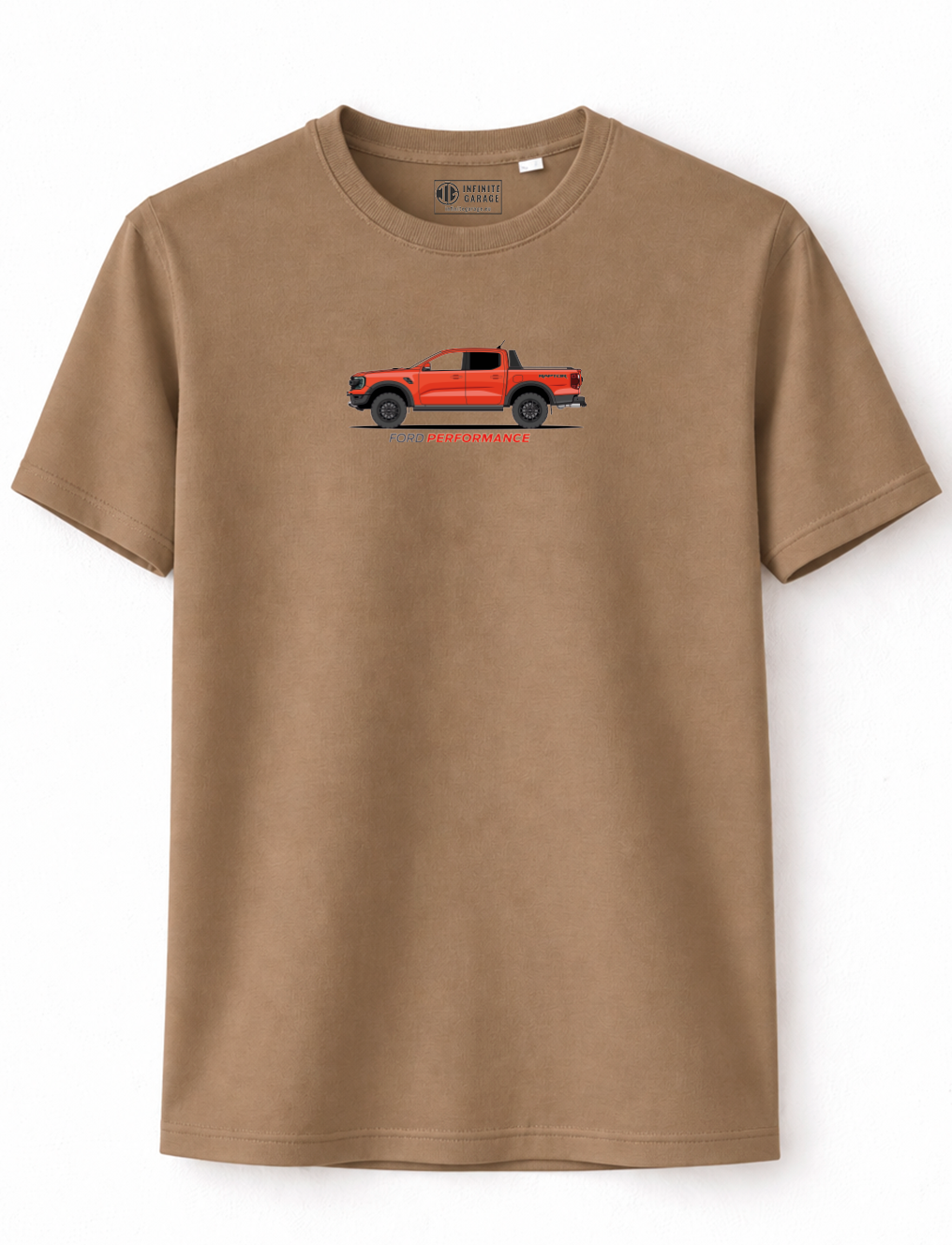 CAMISETA FORD RAPTOR NARANJA CODE