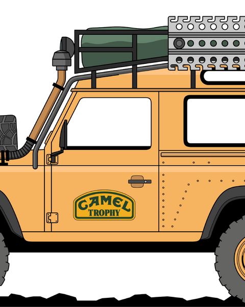 TAZA CAMEL TROPHY DEFENDER 90